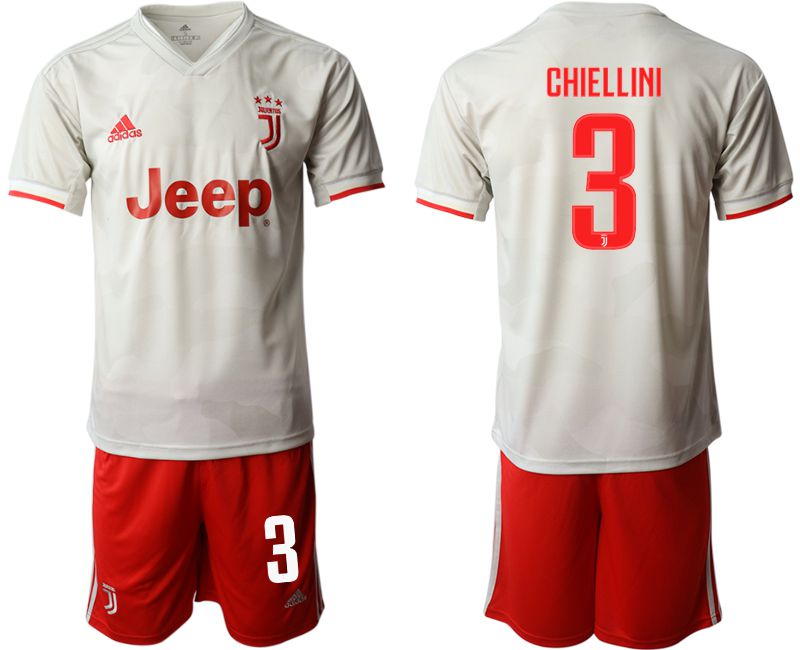Men 2019-2020 club Juventus FC hoaway #3 white Soccer Jerseys->juventus jersey->Soccer Club Jersey